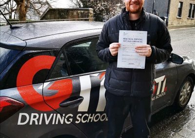 driving lesson pupil after passing their test